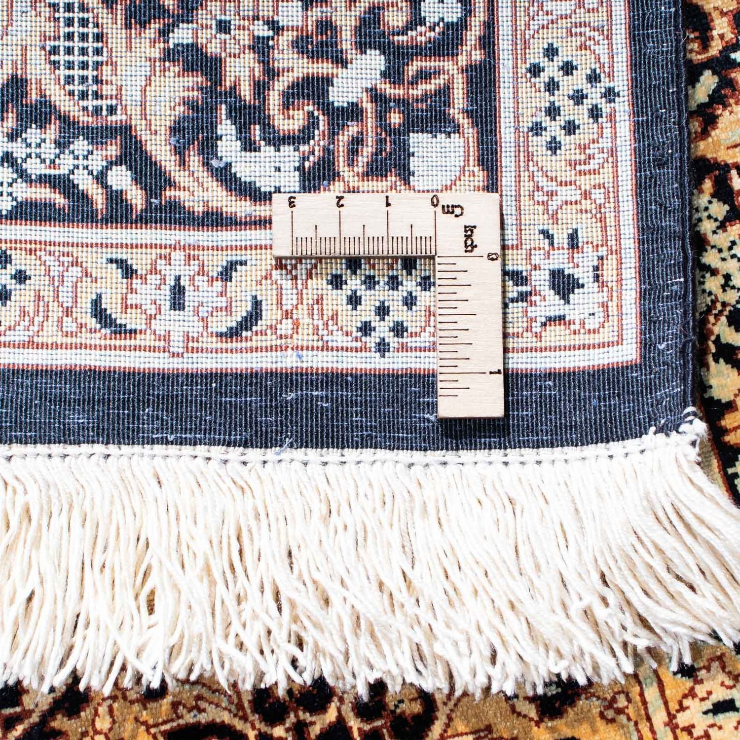 Alfombra persa - Ghom - 118 x 78 cm - marrón claro