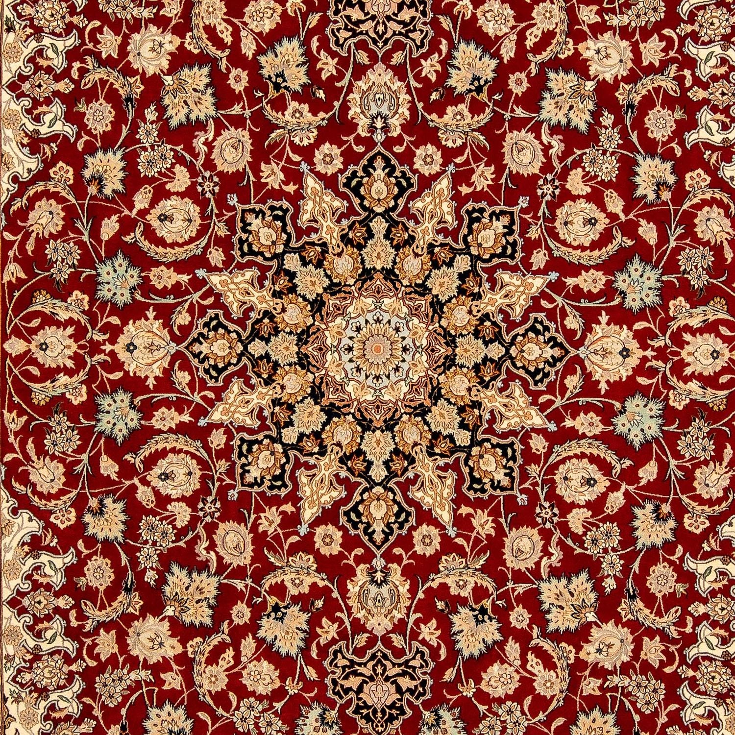 Alfombra Persa - Isfahan - Prima - 357 x 249 cm - rojo oscuro
