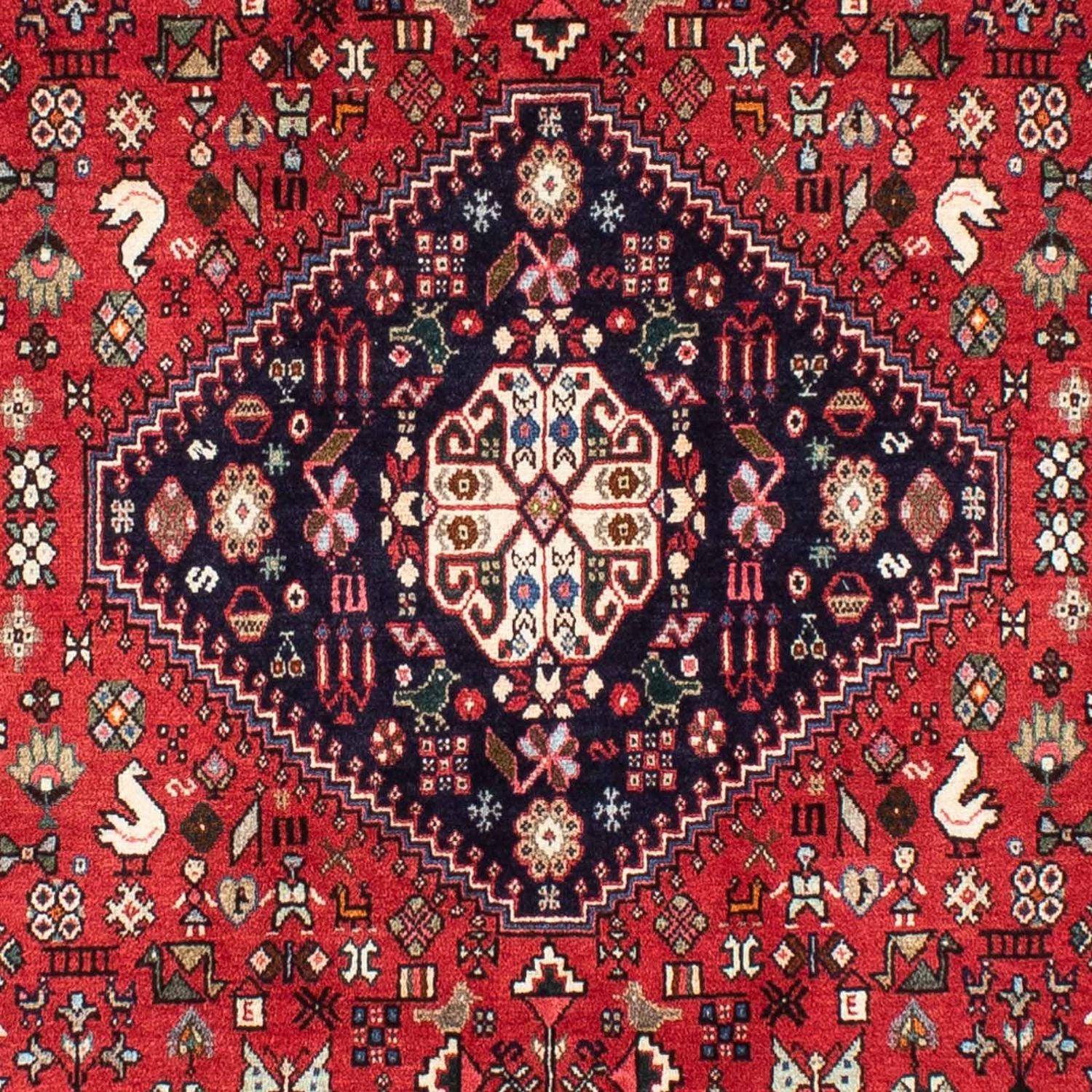 Alfombra Gabbeh - Persa Kashkuli - 200 x 155 cm - rojo oscuro