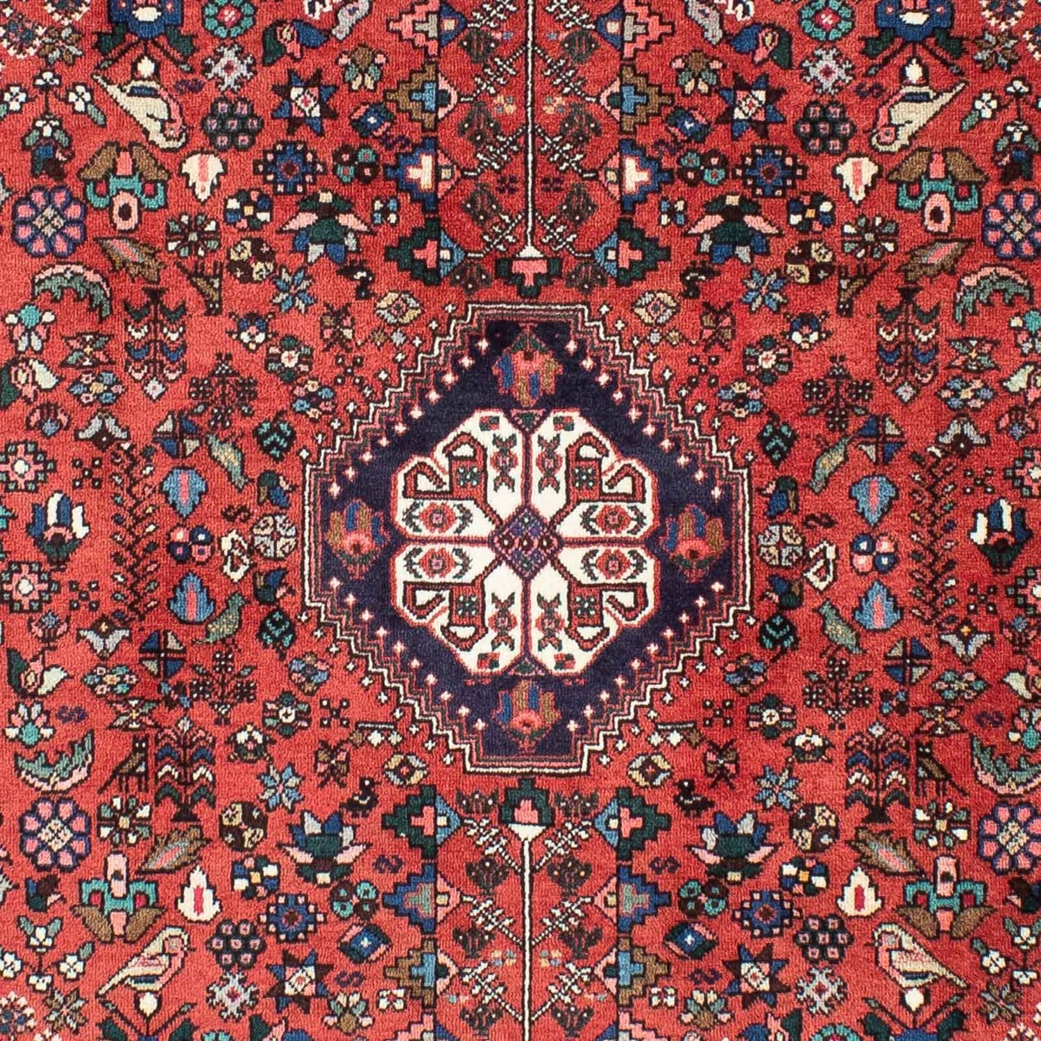 Alfombra Gabbeh - Persa Kashkuli - 203 x 153 cm - rojo oscuro