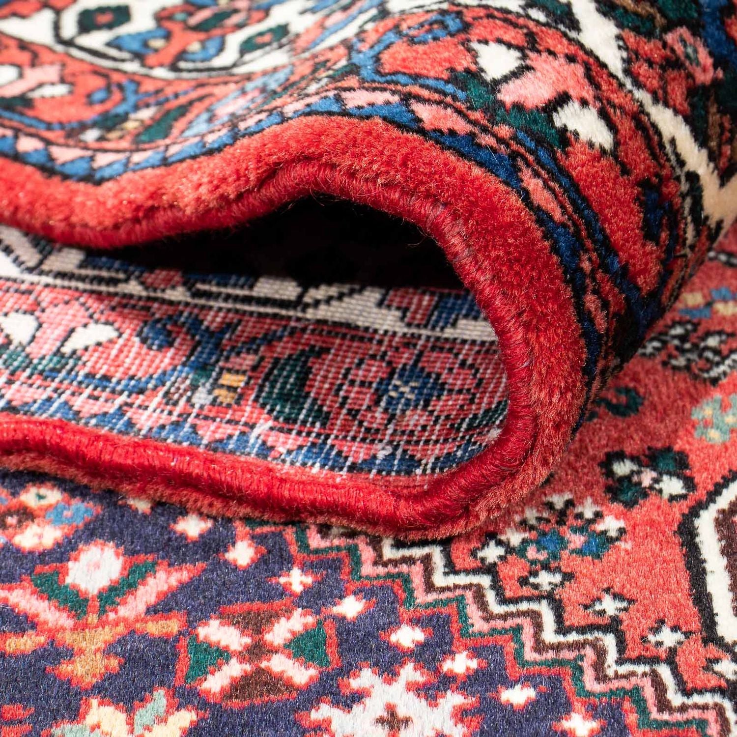Alfombra Gabbeh - Persa Kashkuli - 203 x 153 cm - rojo oscuro