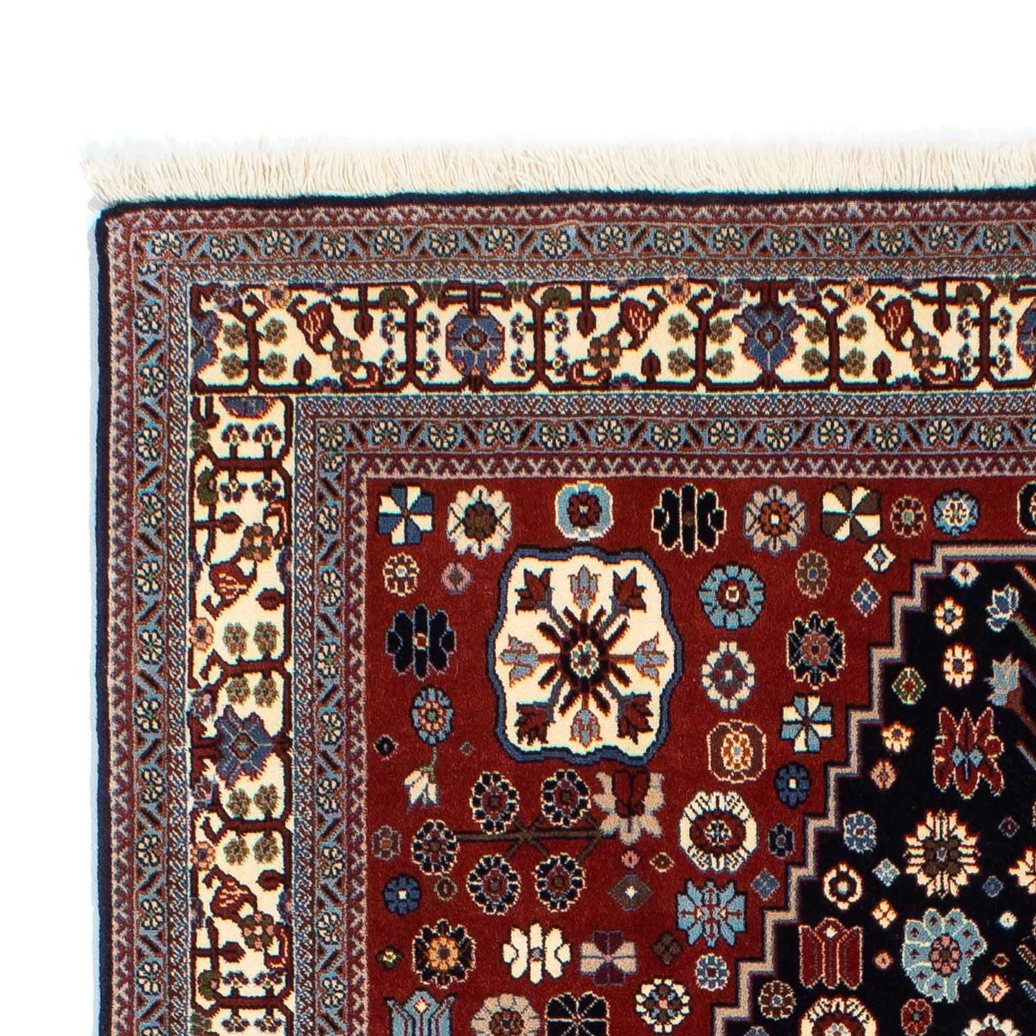 Alfombra Gabbeh - Persa Kashkuli - 224 x 138 cm - azul oscuro