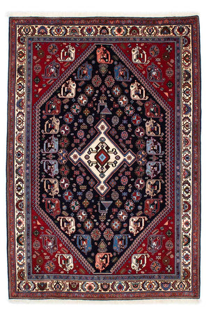 Alfombra Gabbeh - Persa Kashkuli - 212 x 143 cm - azul oscuro