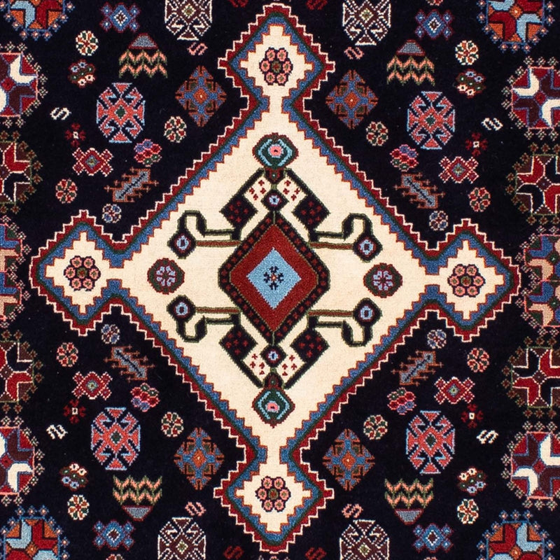 Alfombra Gabbeh - Persa Kashkuli - 212 x 143 cm - azul oscuro