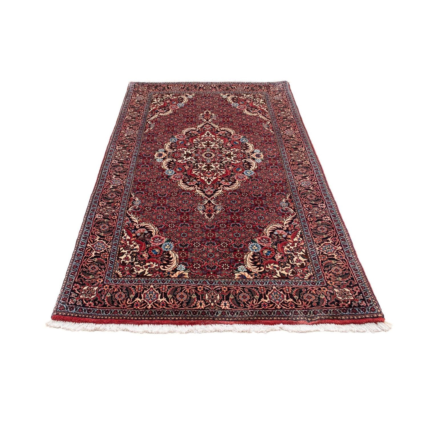 Alfombra de pasillo Alfombra persa - Bidjar - 192 x 103 cm - rojo claro