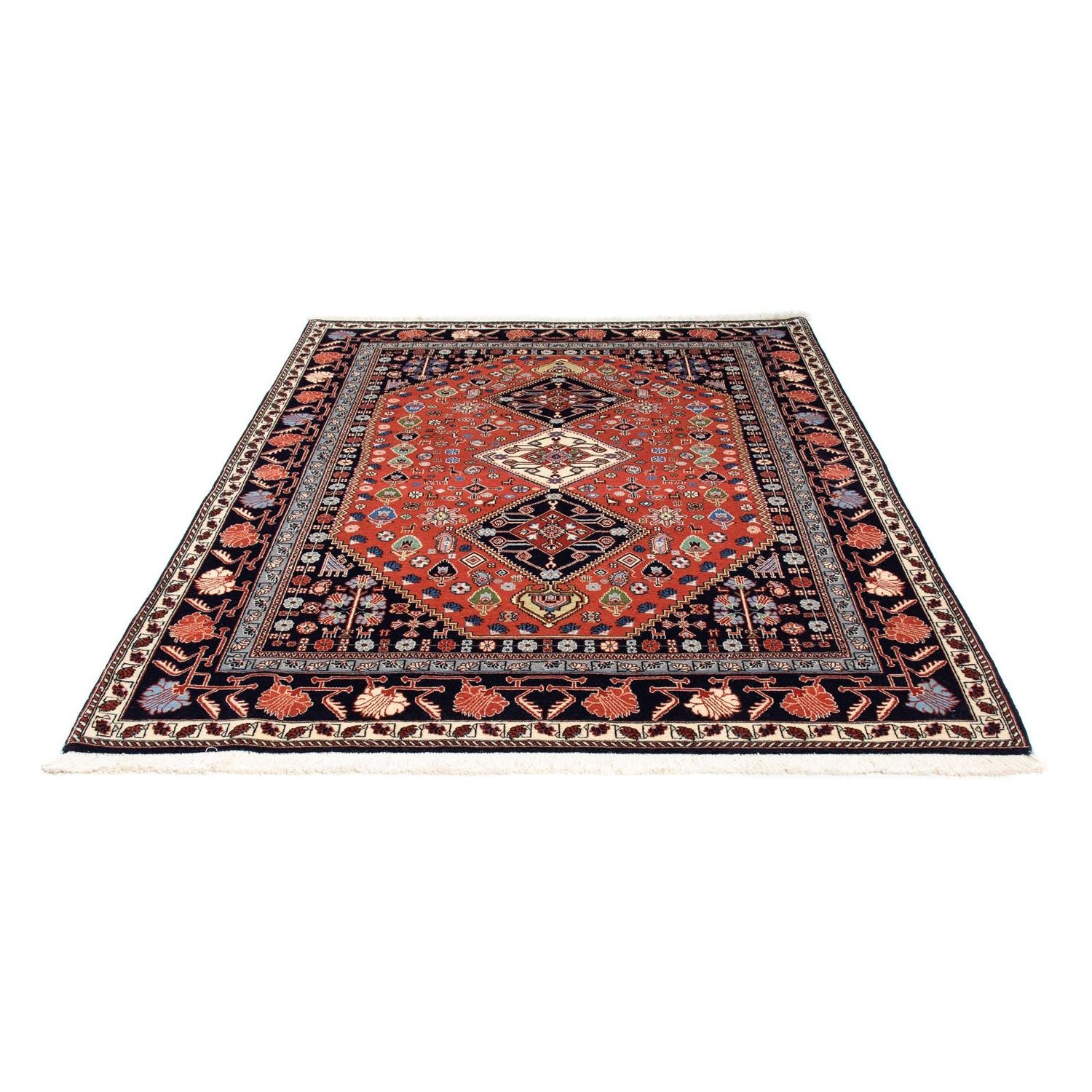 Alfombra Gabbeh - Persa Kashkuli - 194 x 156 cm - marrón