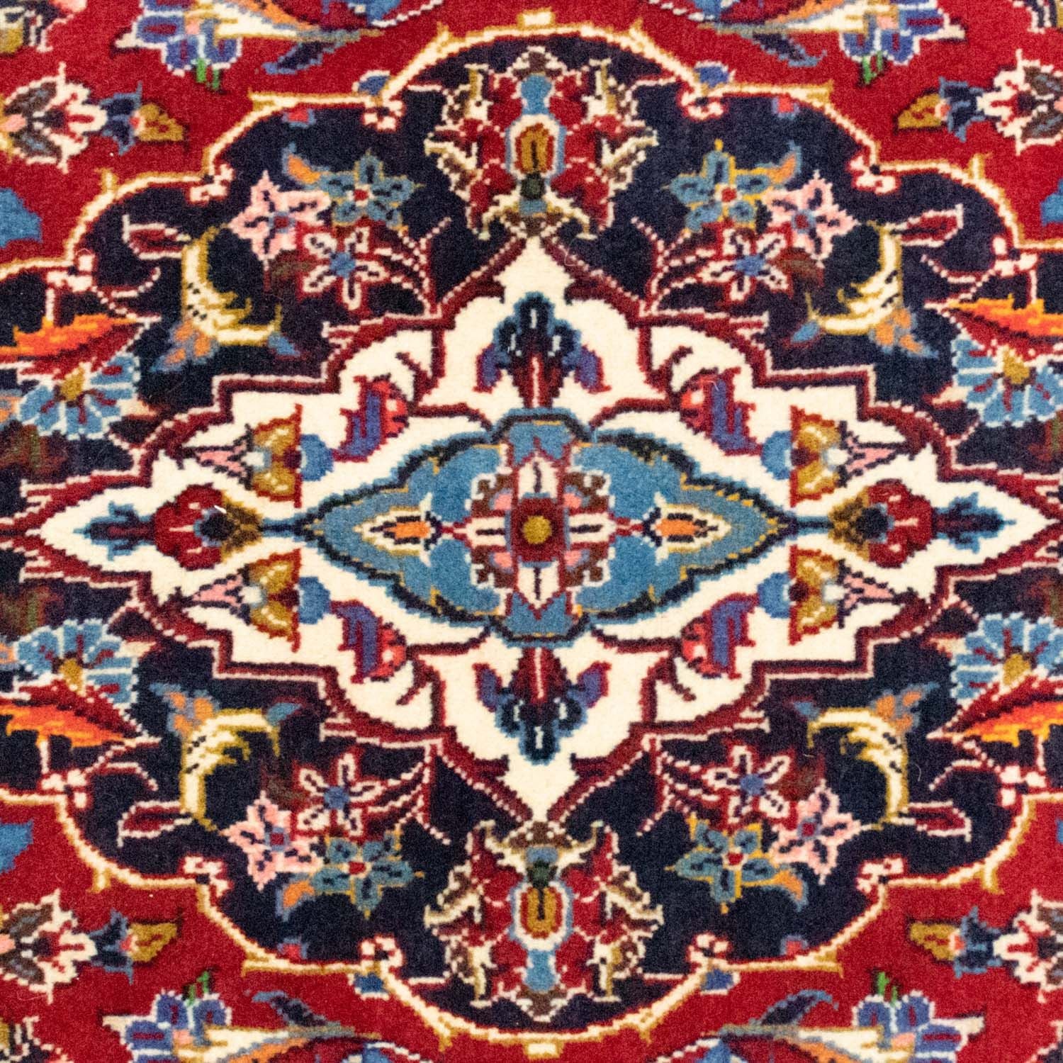 Alfombra persa - Keshan - 223 x 141 cm - rojo