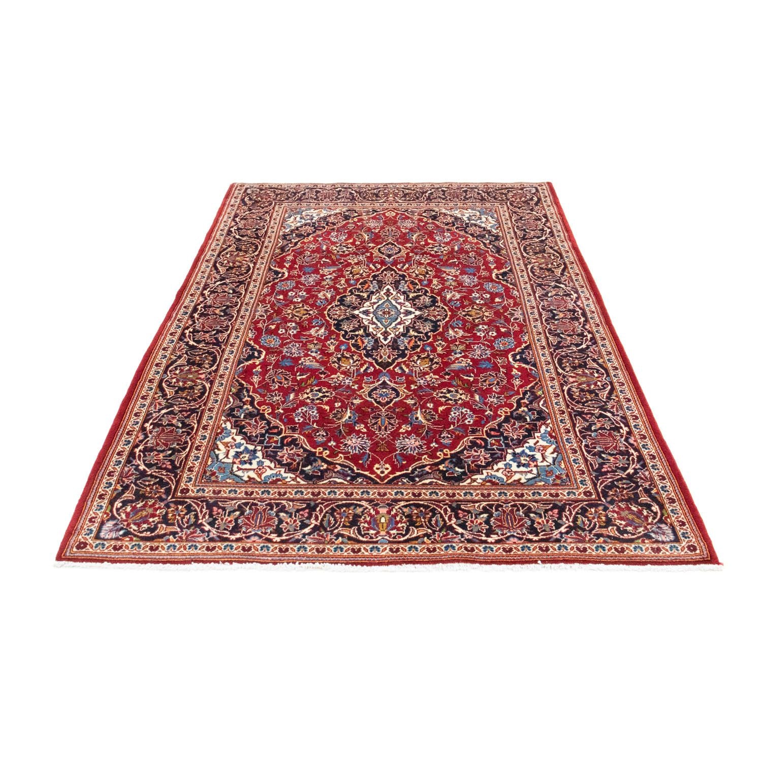 Alfombra persa - Keshan - 223 x 141 cm - rojo