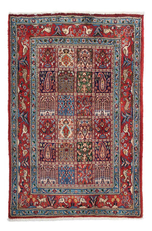 Alfombra persa - Clásica - 142 x 97 cm - rojo oscuro