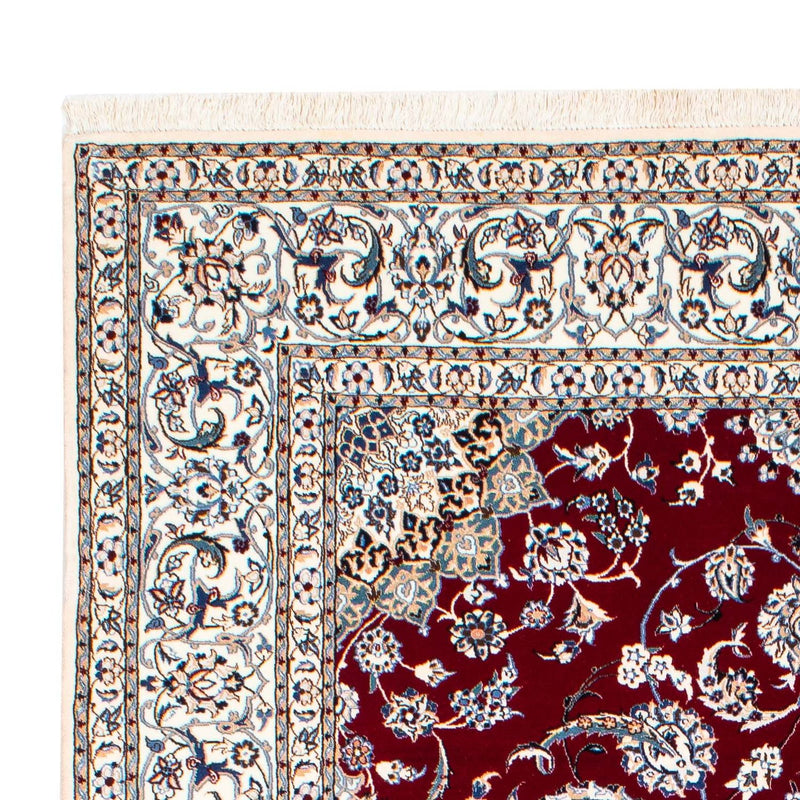 Alfombra Persa - Nain - Prima - 238 x 151 cm - rojo oscuro