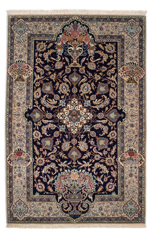 Alfombra Persa - Isfahan - Prima - 235 x 160 cm - azul oscuro