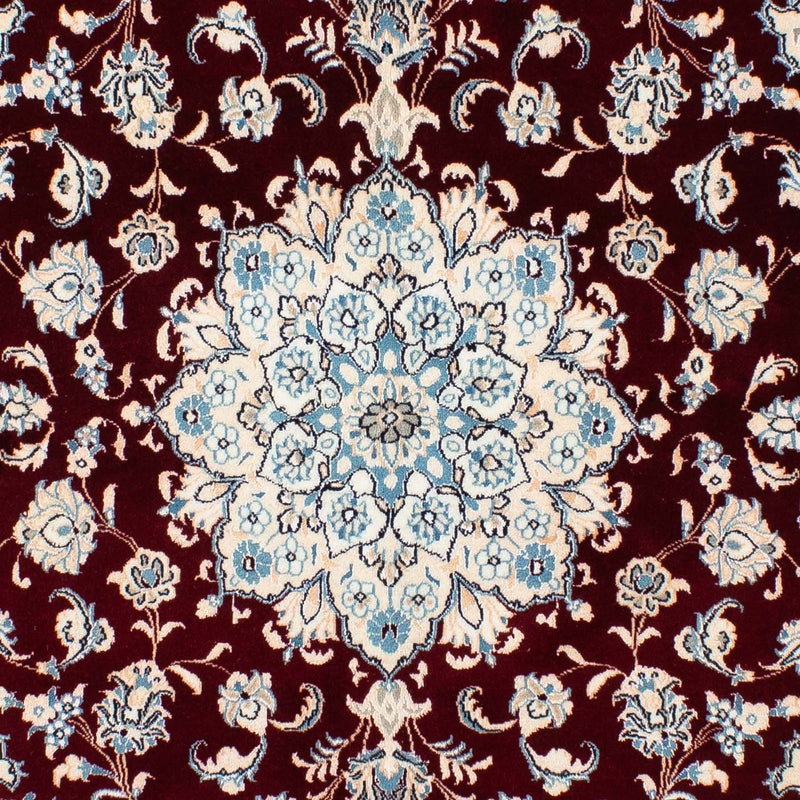 Alfombra Persa - Nain - Real cuadrado  - 156 x 145 cm - rojo oscuro