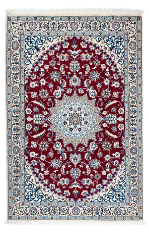 Alfombra Persa - Nain - Real - 175 x 112 cm - rojo oscuro