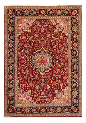 Alfombra Persa - Tabriz - Real - 303 x 209 cm - rojo oscuro