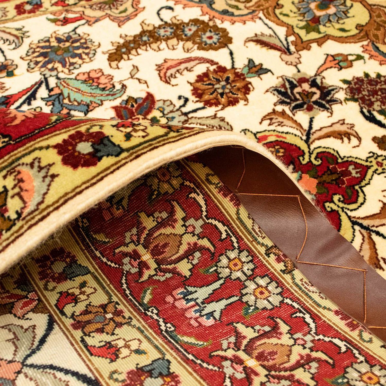 Alfombra Persa - Tabriz - Real - 158 x 103 cm - beige
