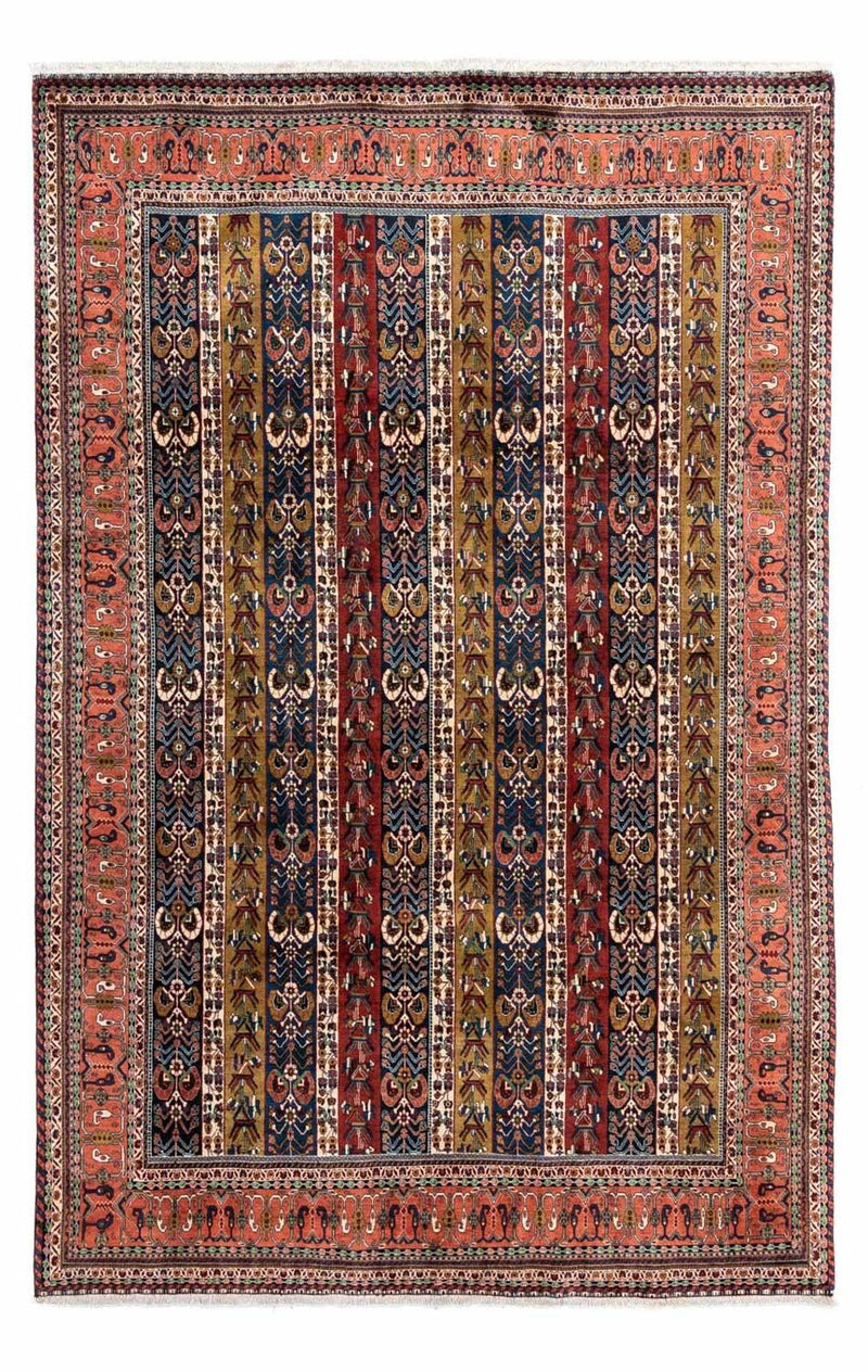 Alfombra Gabbeh - Persa Kashkuli - 295 x 197 cm - rojo claro