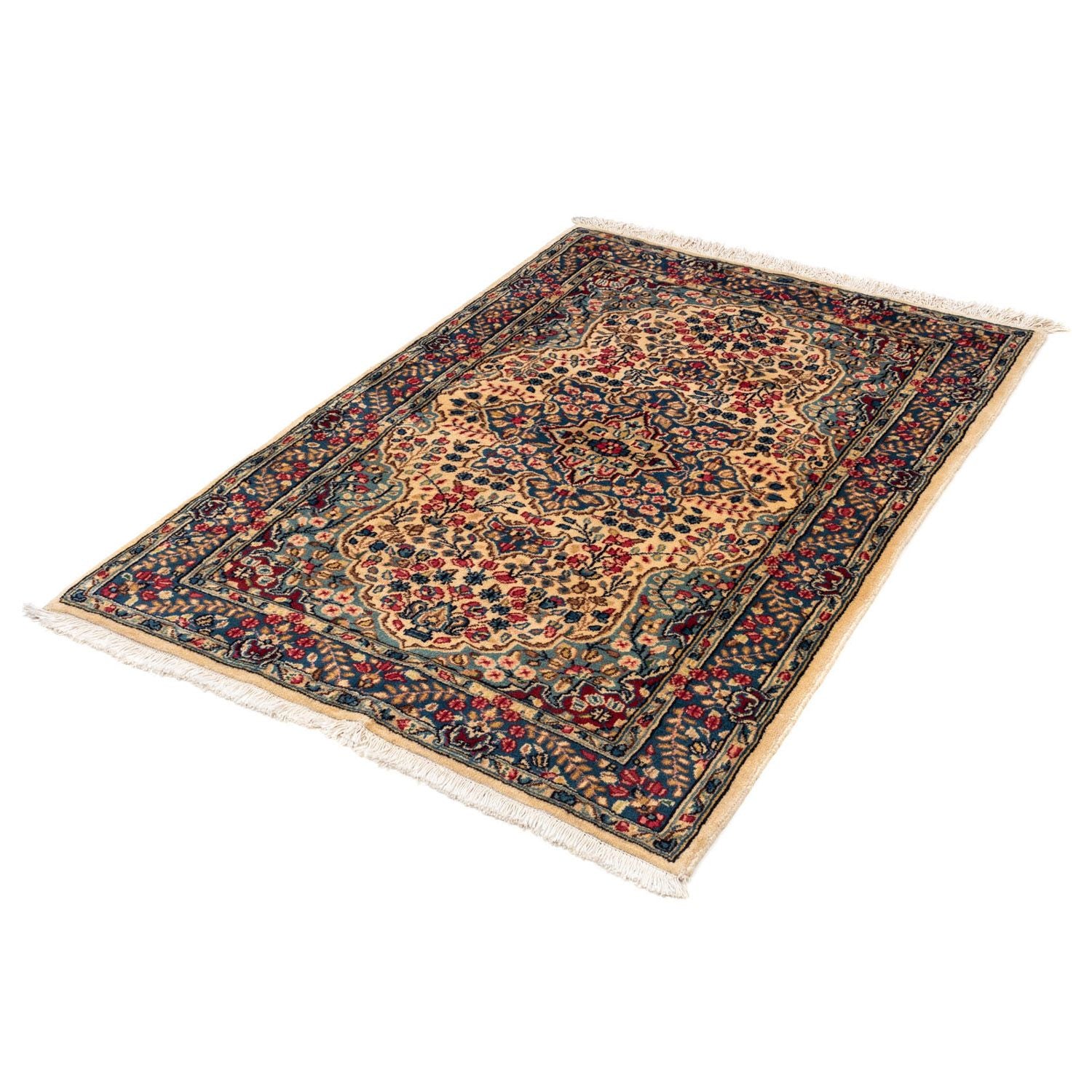 Alfombra persa - Real - 140 x 98 cm - beige