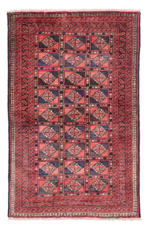 Alfombra Belutsch - 151 x 91 cm - rojo claro