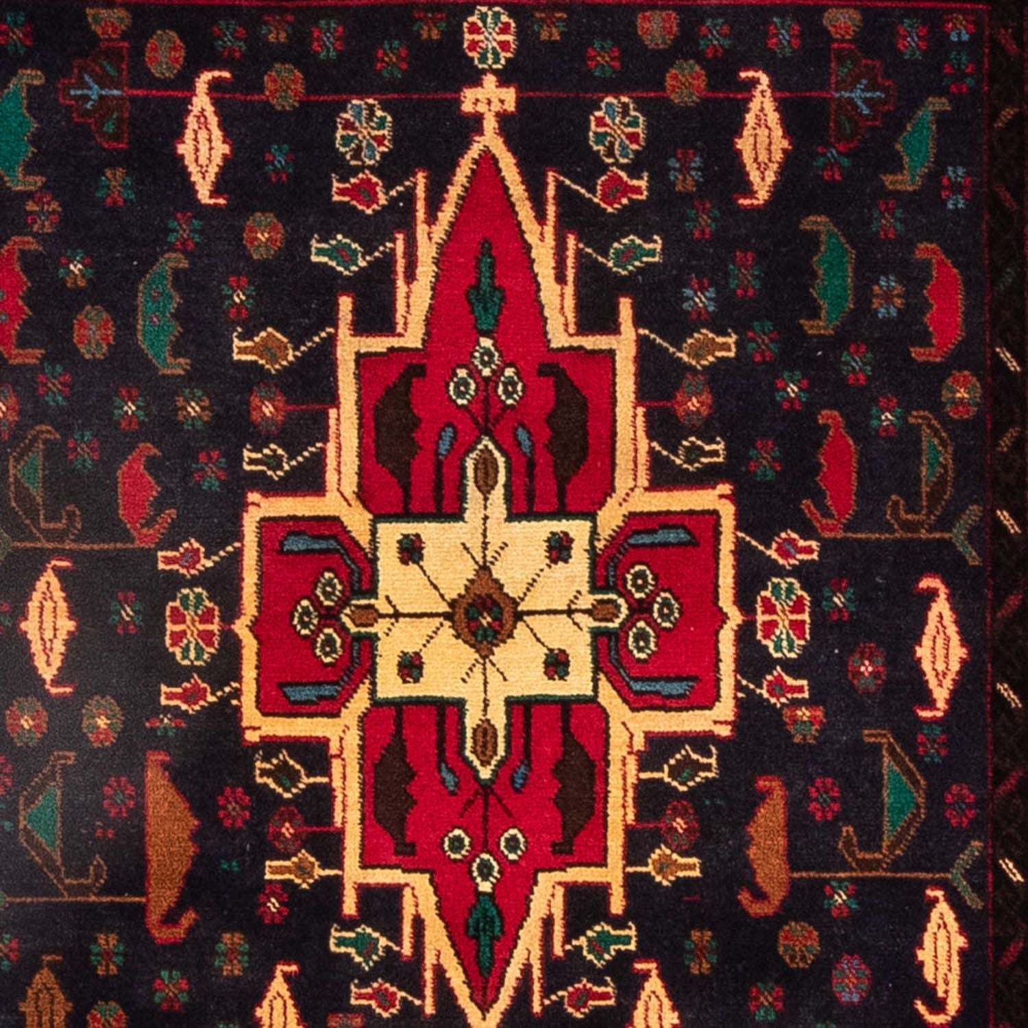 Alfombra Belutsch - 180 x 115 cm - azul oscuro
