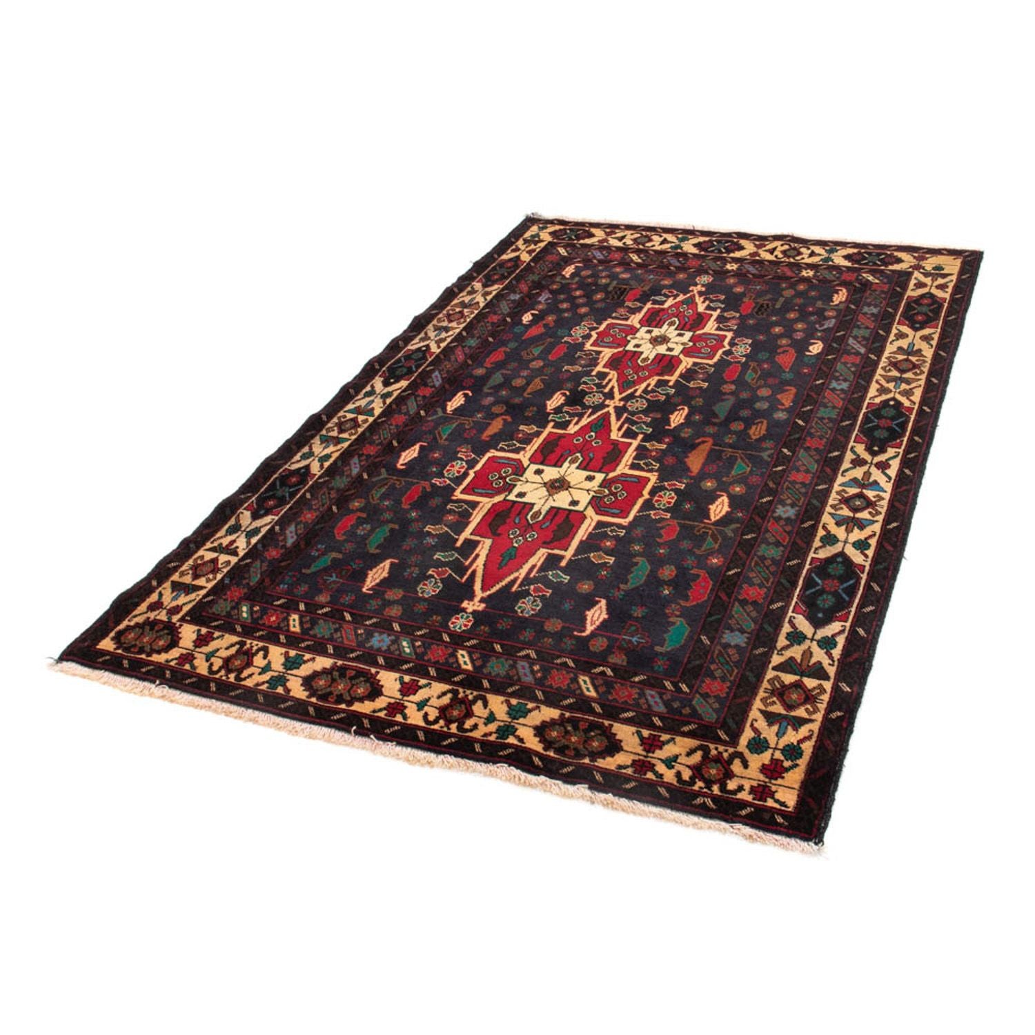 Alfombra Belutsch - 180 x 115 cm - azul oscuro