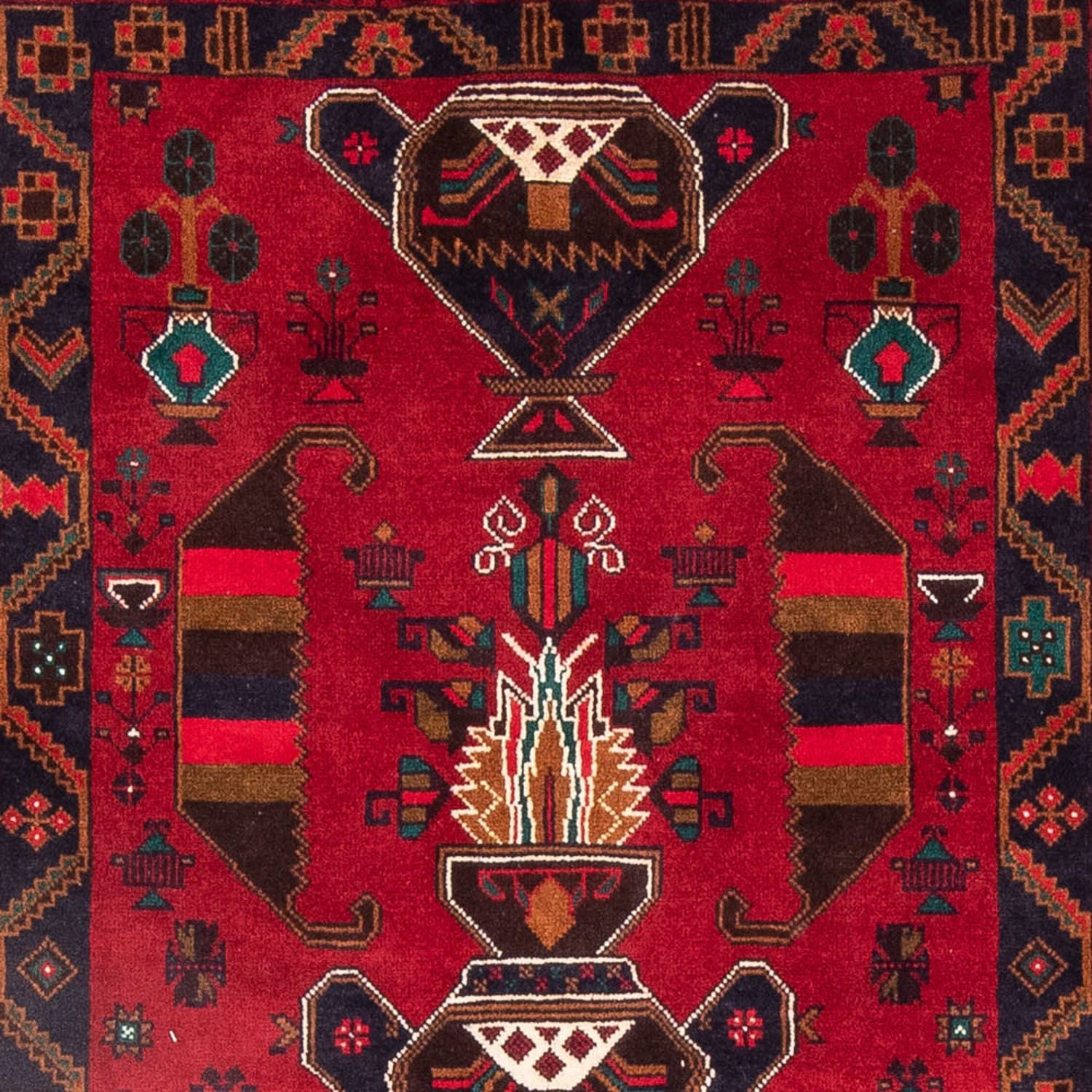 Alfombra Belutsch - 190 x 109 cm - rojo