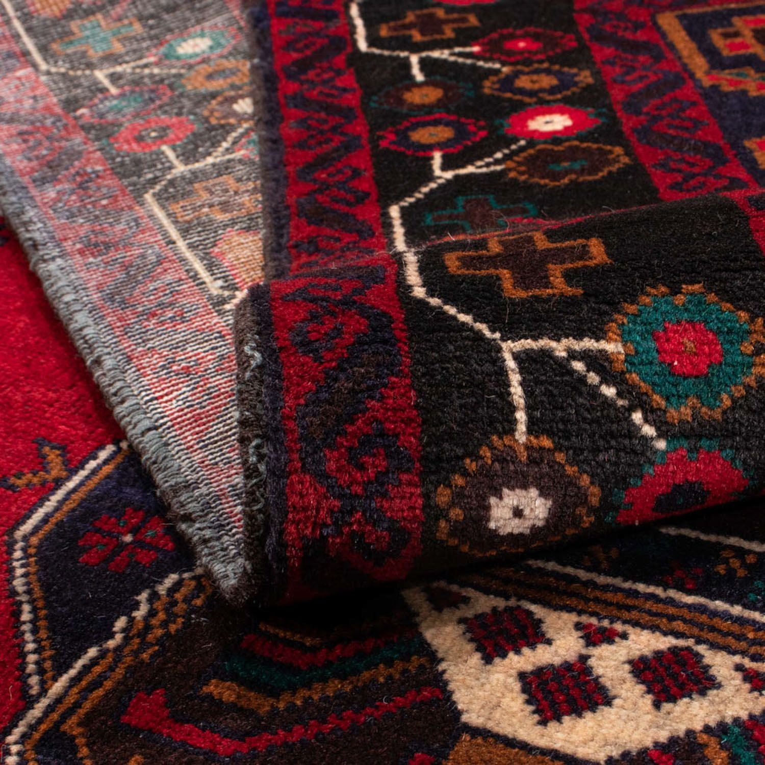 Alfombra Belutsch - 190 x 109 cm - rojo