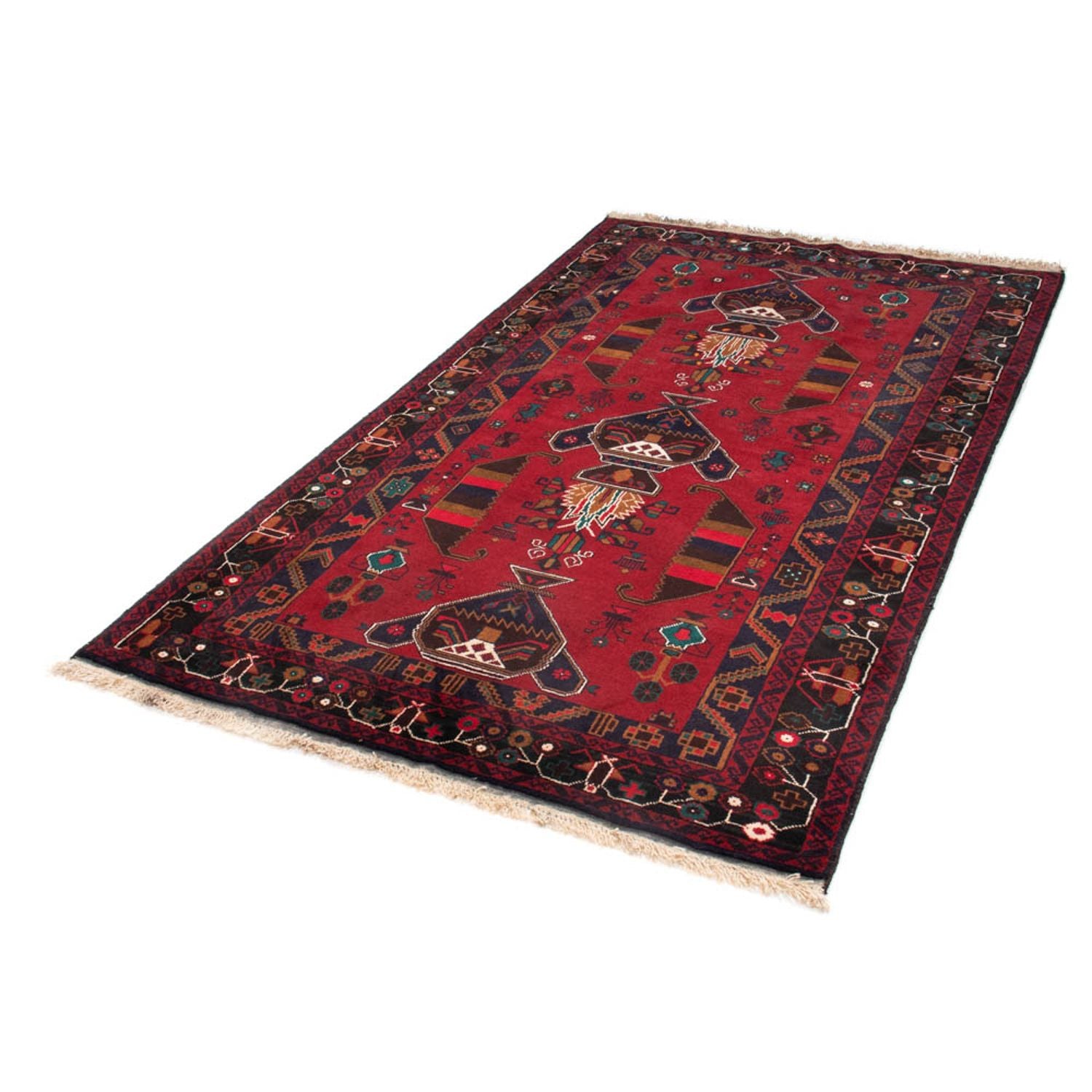 Alfombra Belutsch - 190 x 109 cm - rojo