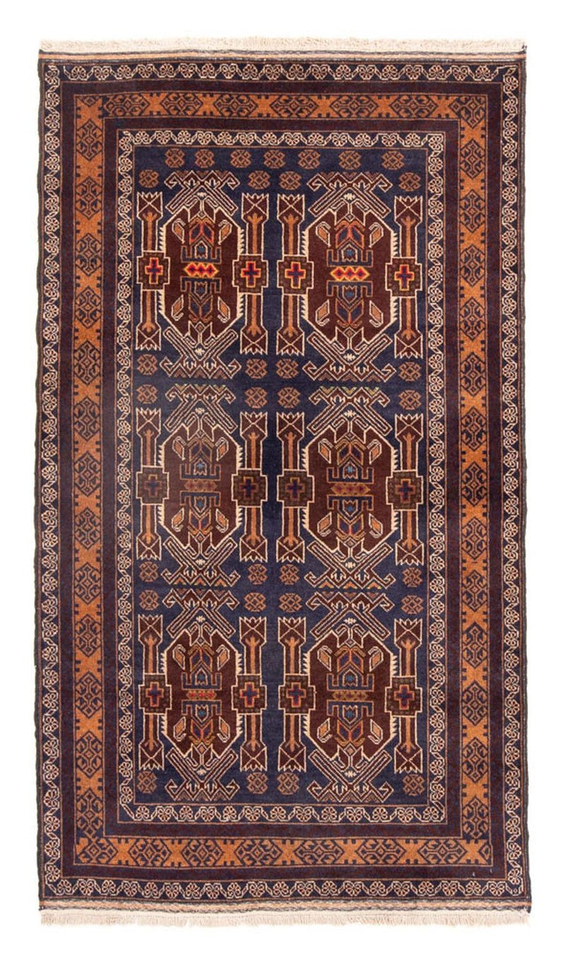 Alfombra de pasillo Alfombra Belutsch - 184 x 107 cm - azul oscuro