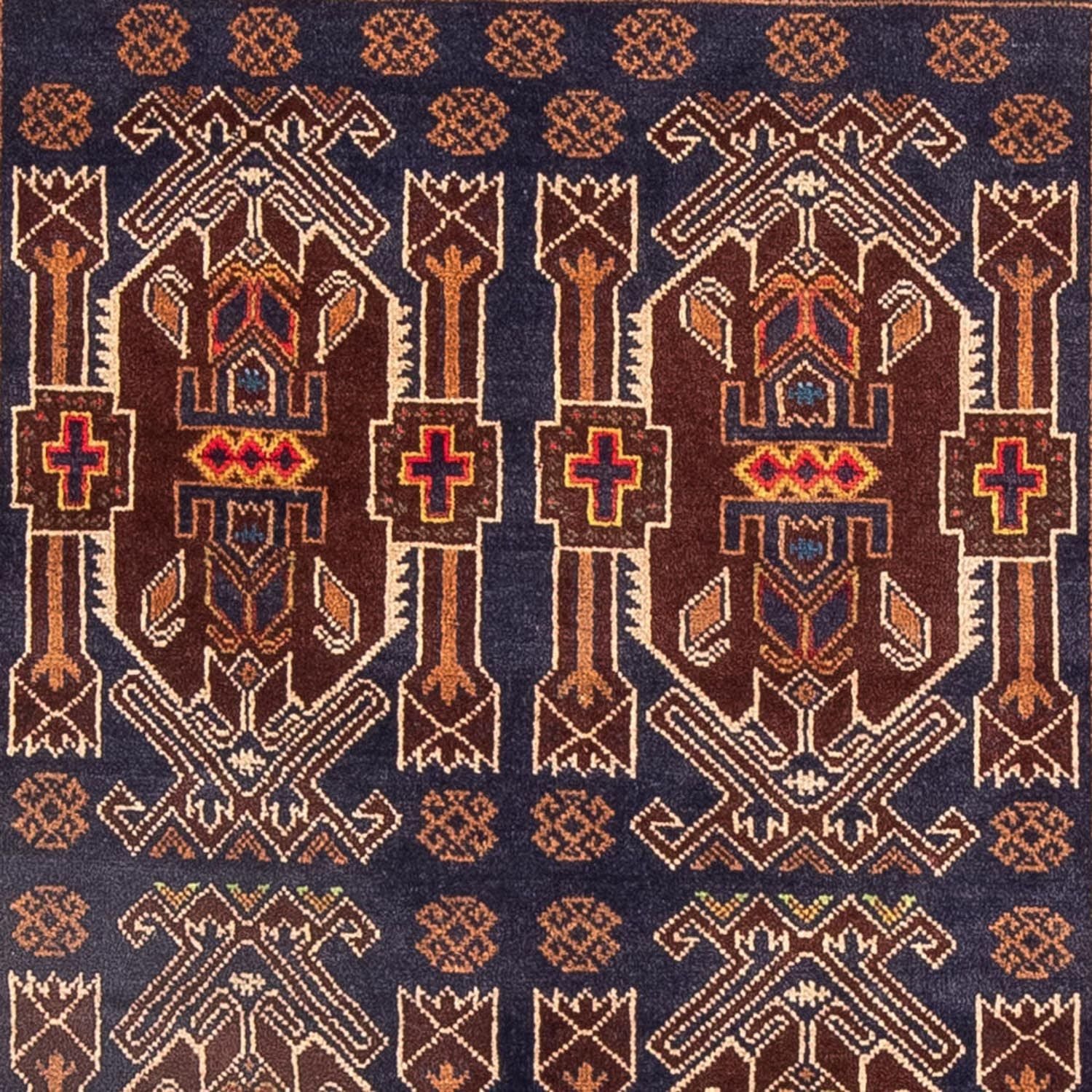 Alfombra de pasillo Alfombra Belutsch - 184 x 107 cm - azul oscuro