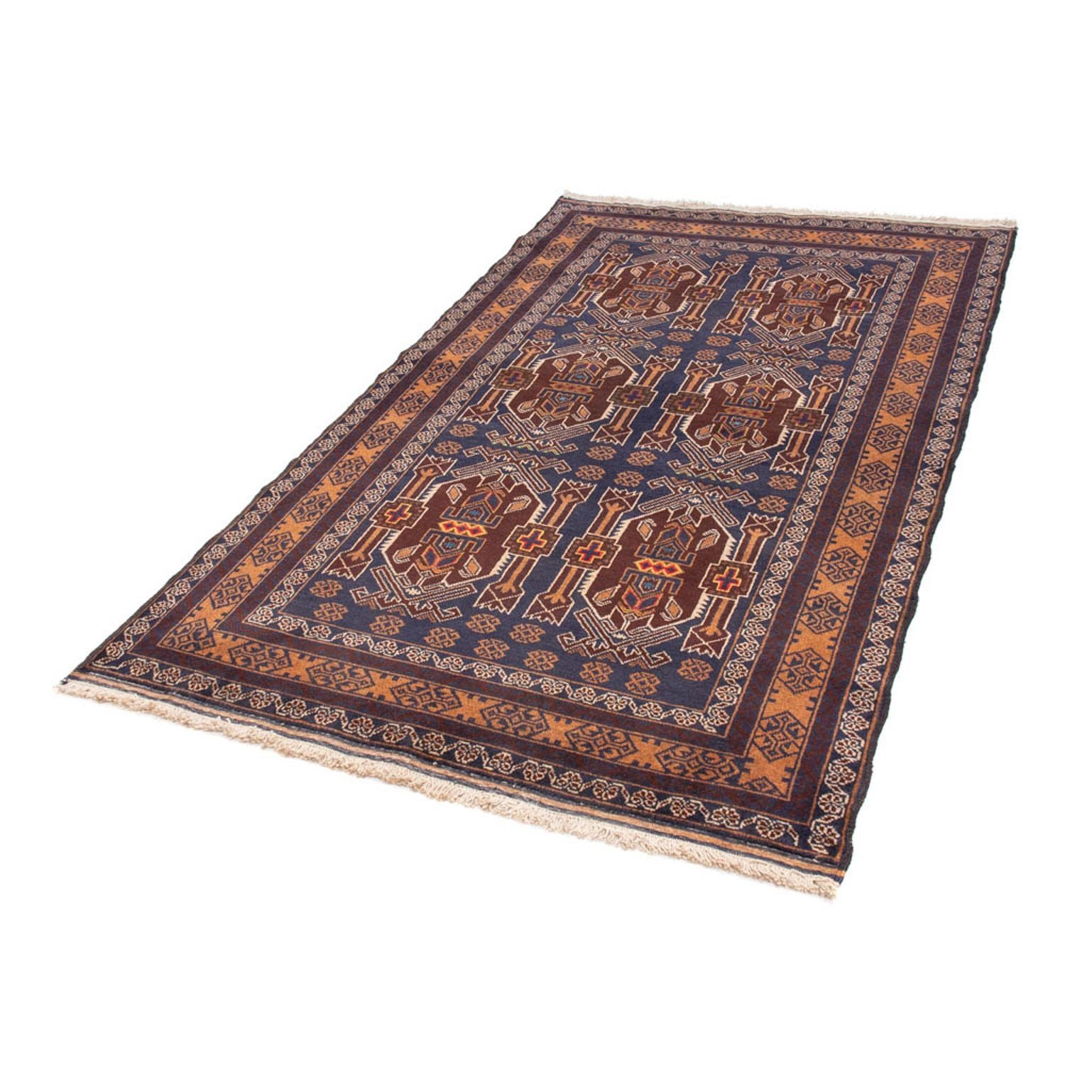 Alfombra de pasillo Alfombra Belutsch - 184 x 107 cm - azul oscuro
