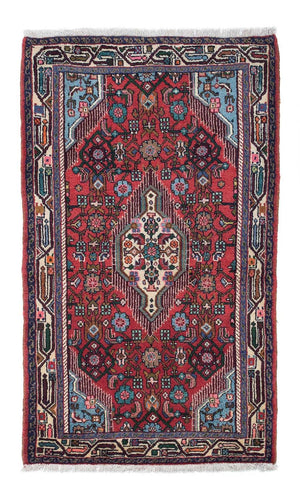 Alfombra persa - Nómada - 133 x 81 cm - rojo