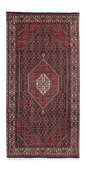 Alfombra de pasillo Alfombra persa - Bidjar - 203 x 100 cm - azul oscuro