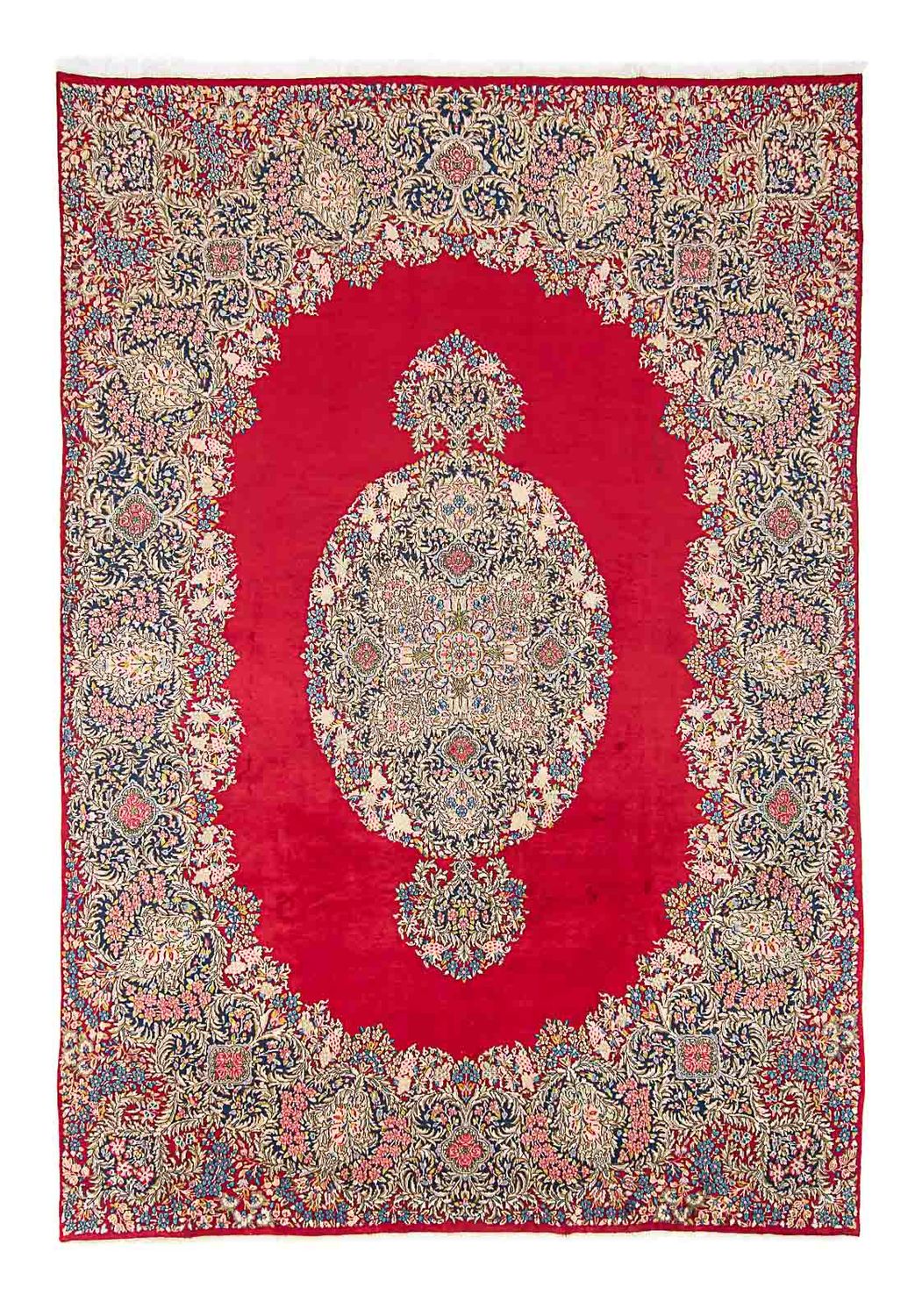 Alfombra persa - Real - 390 x 271 cm - rojo