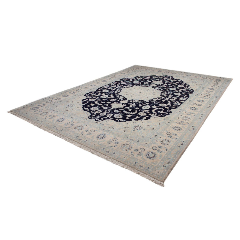 Alfombra persa - Nain - 352 x 253 cm - azul oscuro