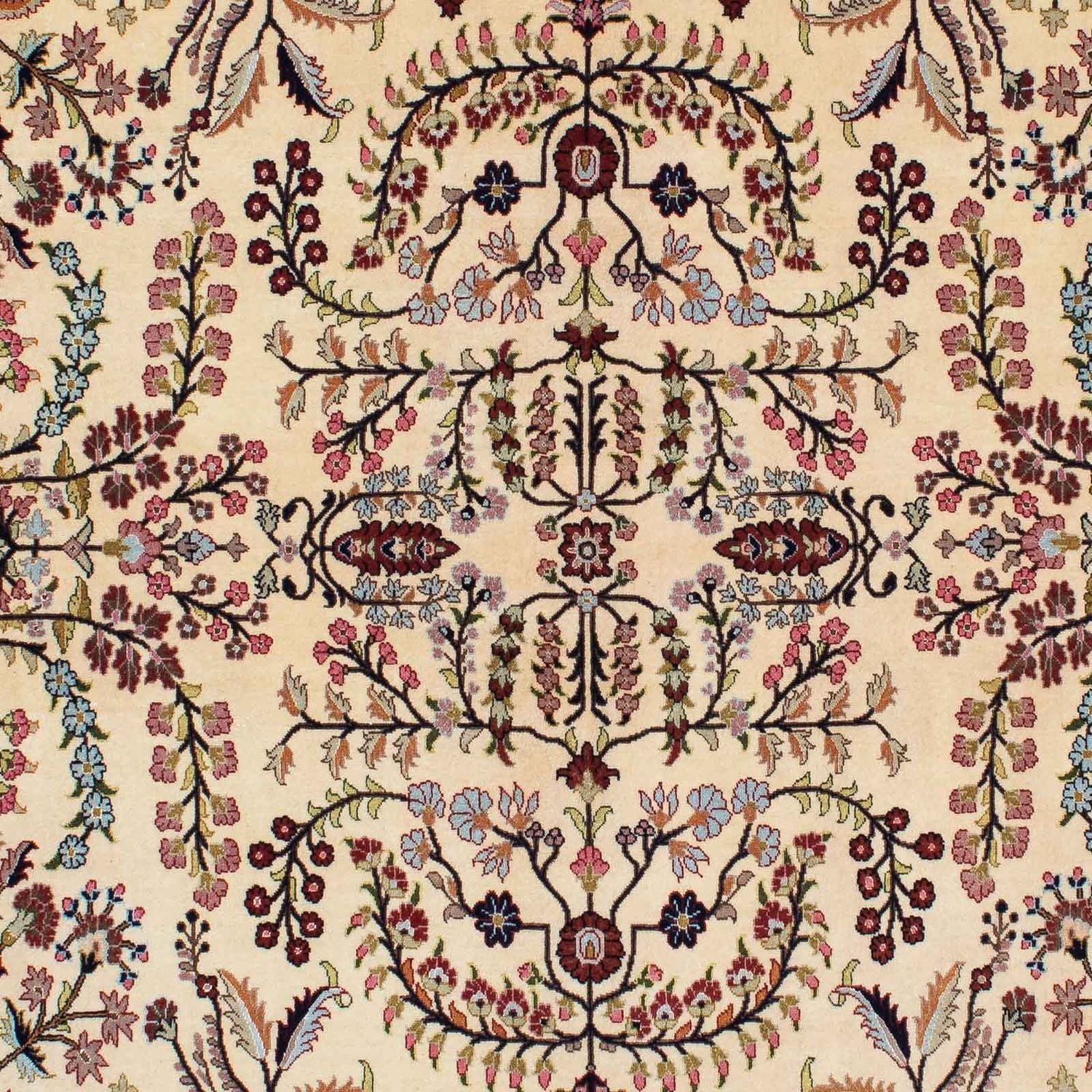 Alfombra persa - Ghom - 207 x 142 cm - beige