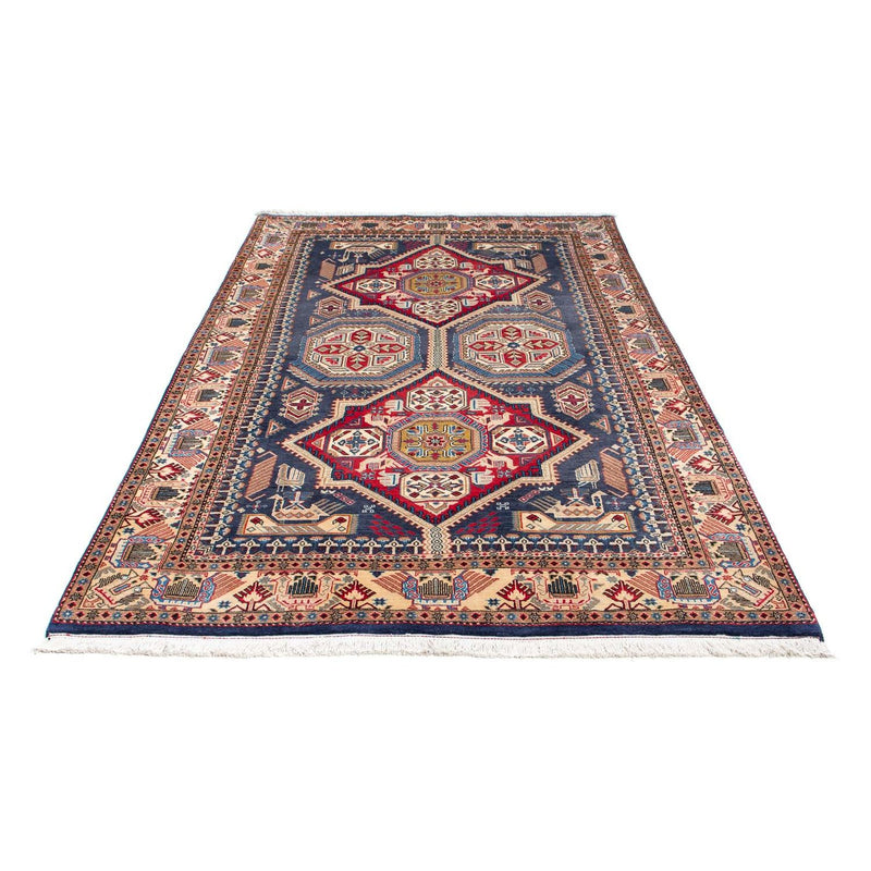 Alfombra Gabbeh - Persa Kashkuli - 230 x 148 cm - azul oscuro