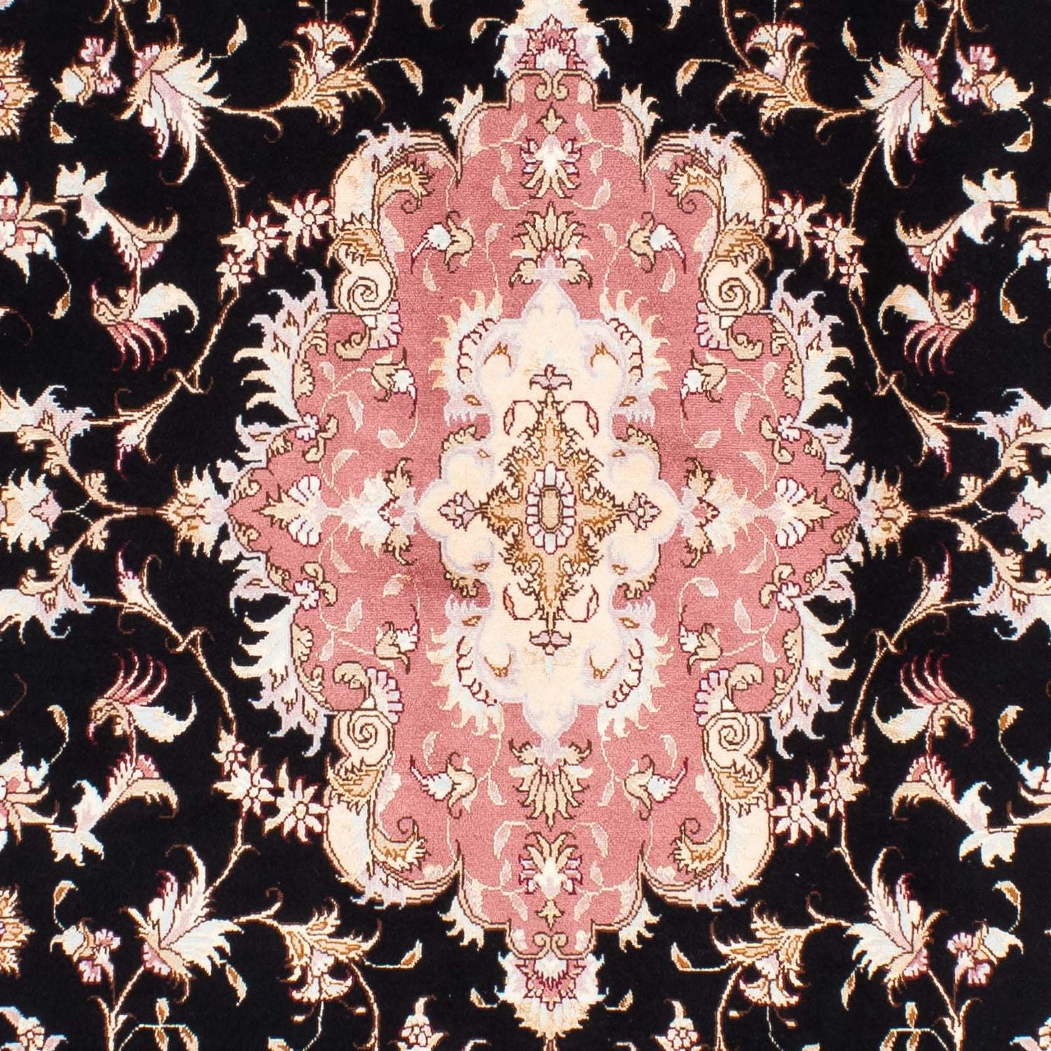 Alfombra Persa - Tabriz - Real - 243 x 168 cm - azul oscuro