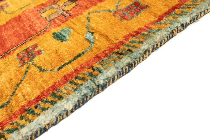 Alfombra Gabbeh - Loribaft Persa - 210 x 168 cm - azul oscuro