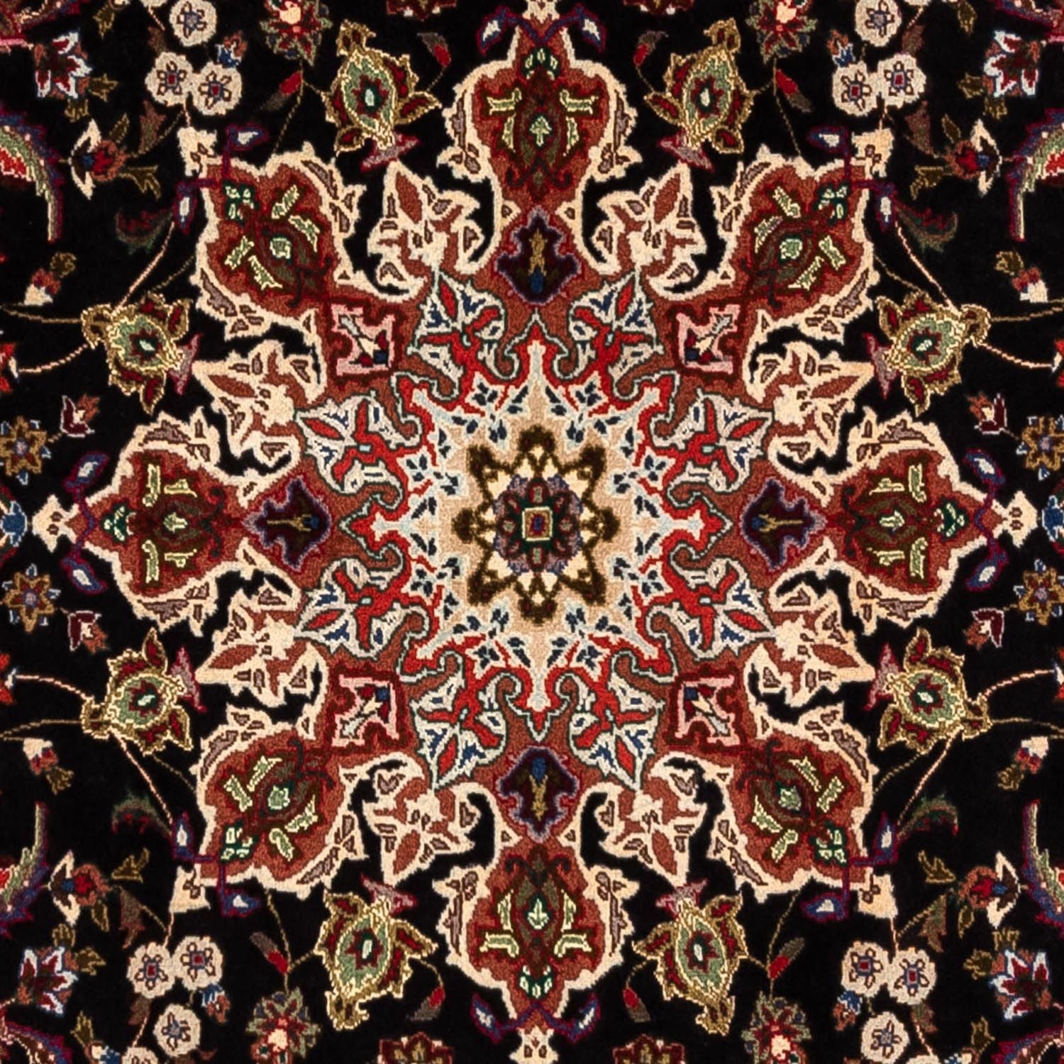 Alfombra Persa - Tabriz - Real - 295 x 200 cm - azul oscuro