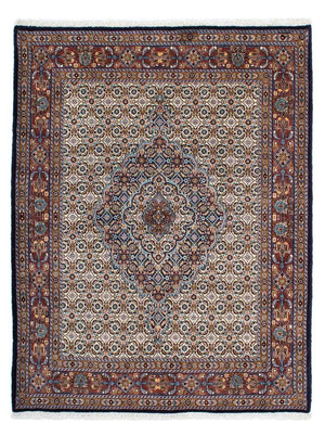 Alfombra persa - Clásica - 195 x 153 cm - azul oscuro