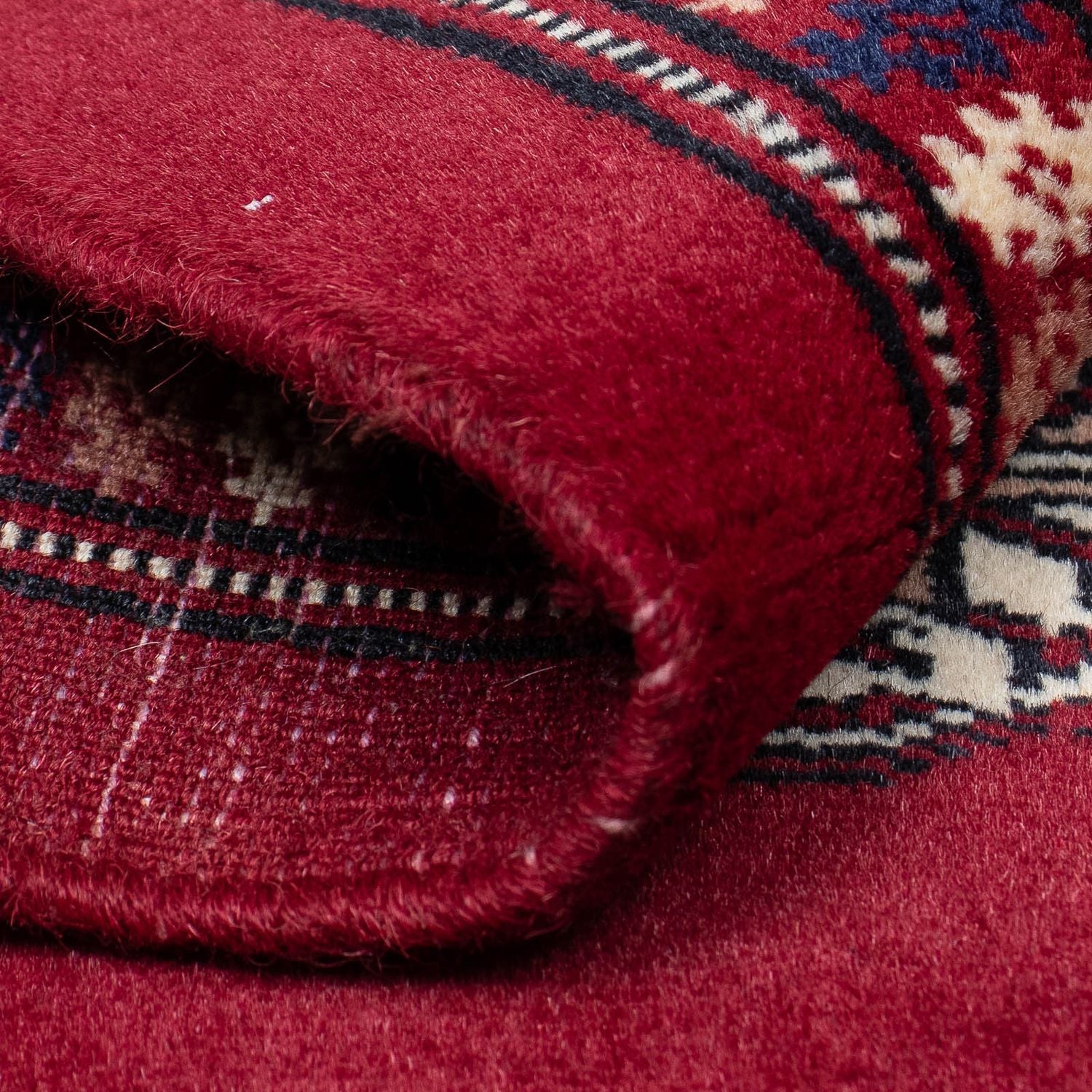 Alfombra afgana - Bukhara - 303 x 253 cm - rojo