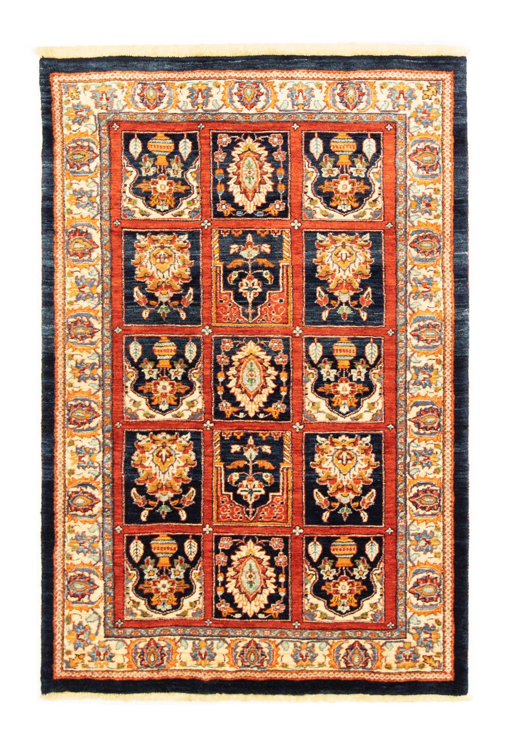 Alfombra Gabbeh - Loribaft Persa - 157 x 103 cm - rojo