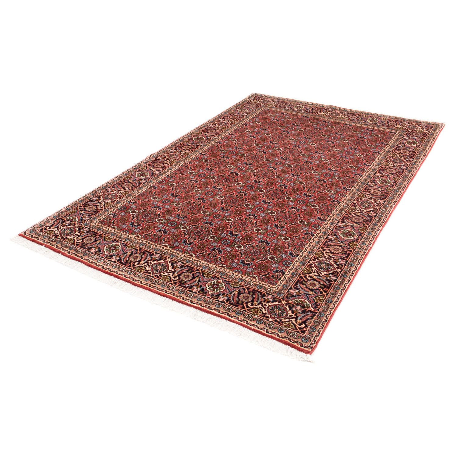 Alfombra persa - Bidjar - 205 x 136 cm - rojo oscuro