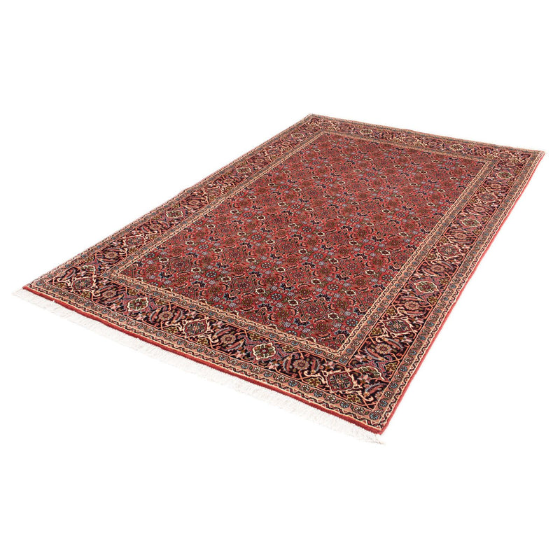 Alfombra persa - Bidjar - 205 x 136 cm - rojo oscuro
