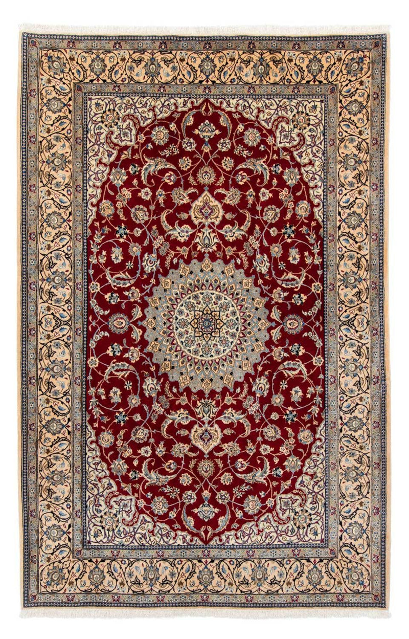 Alfombra Persa - Nain - Real - 295 x 203 cm - rojo