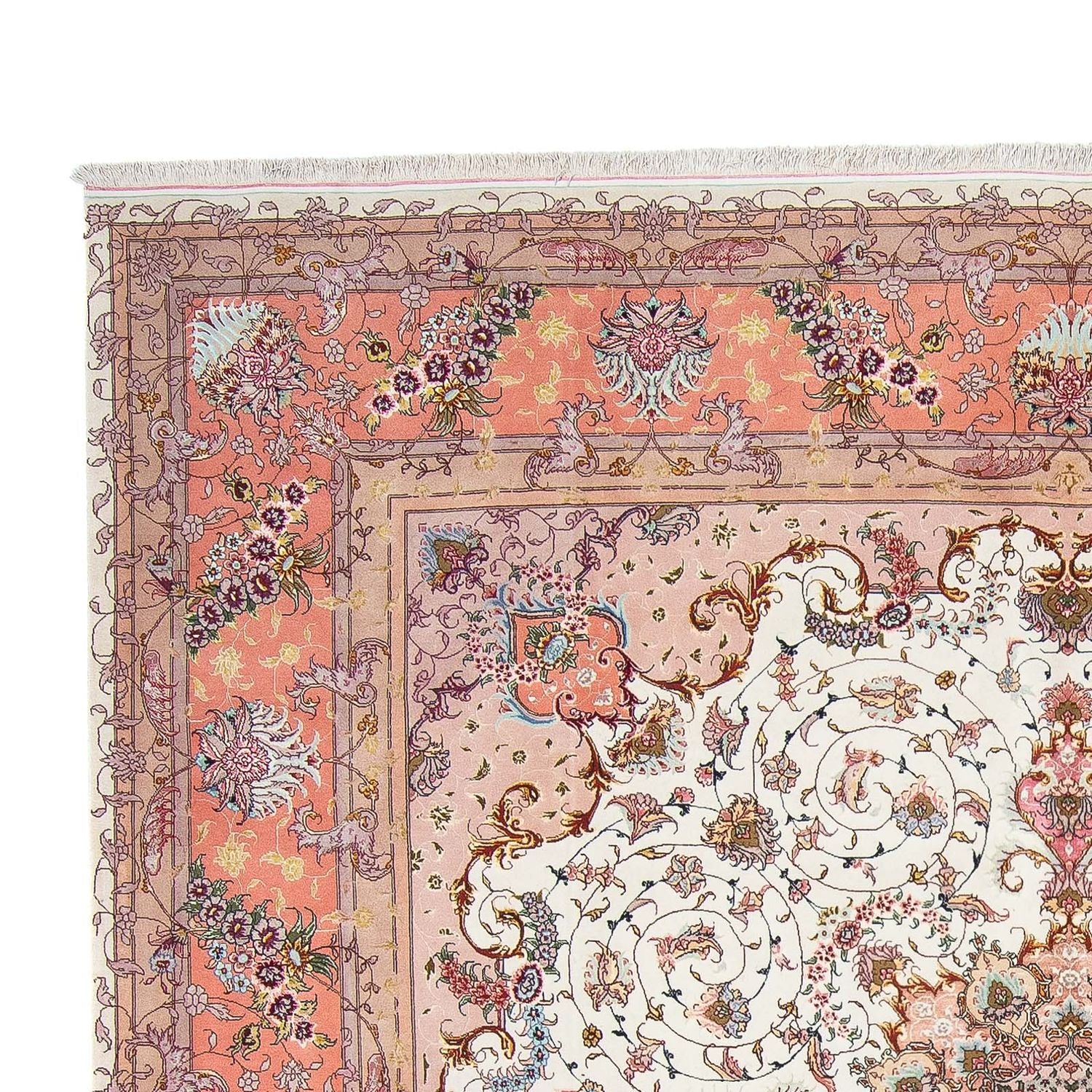 Alfombra Persa - Tabriz - Real cuadrado  - 300 x 298 cm - beige