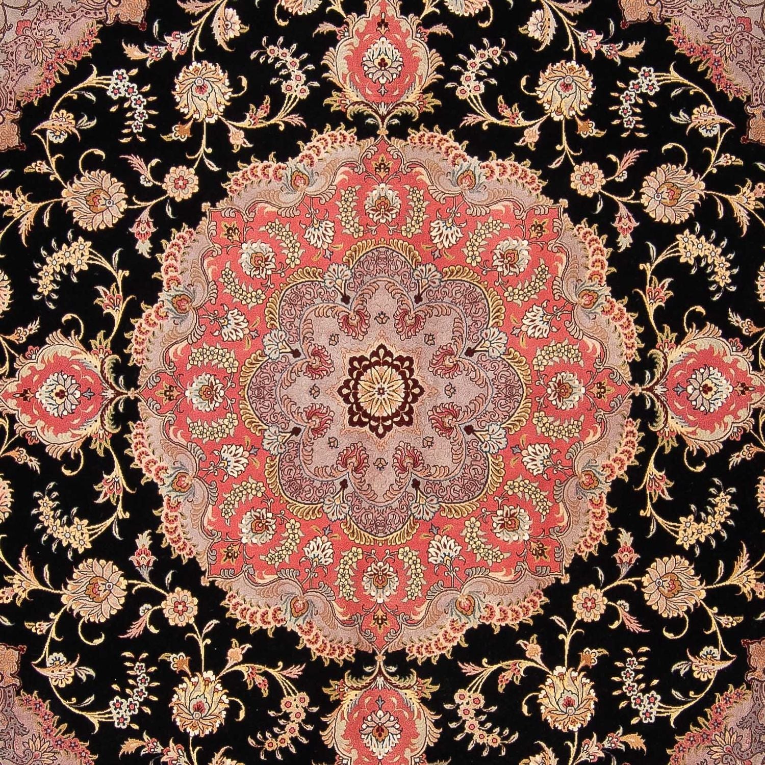 Alfombra Persa - Tabriz - Real cuadrado  - 300 x 290 cm - rojo
