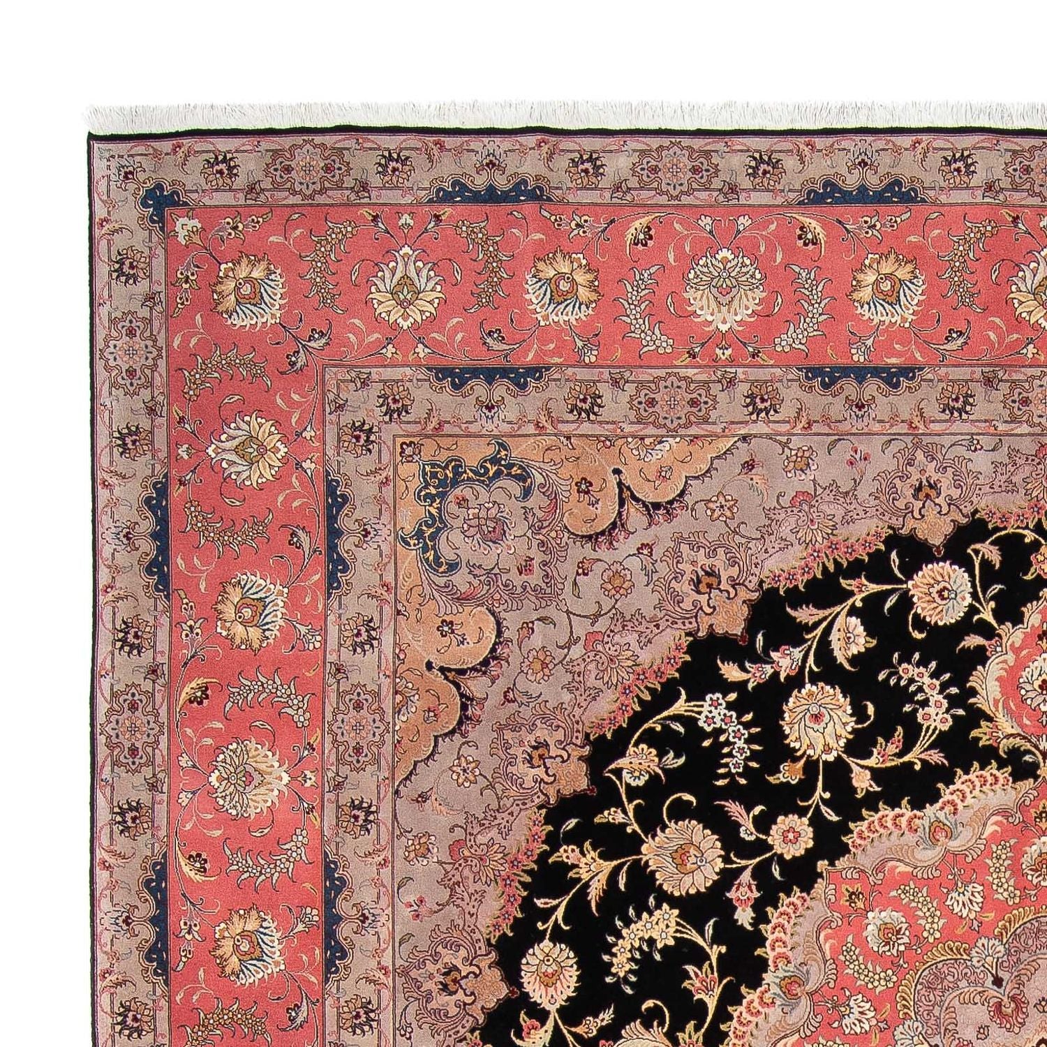 Alfombra Persa - Tabriz - Real cuadrado  - 300 x 290 cm - rojo