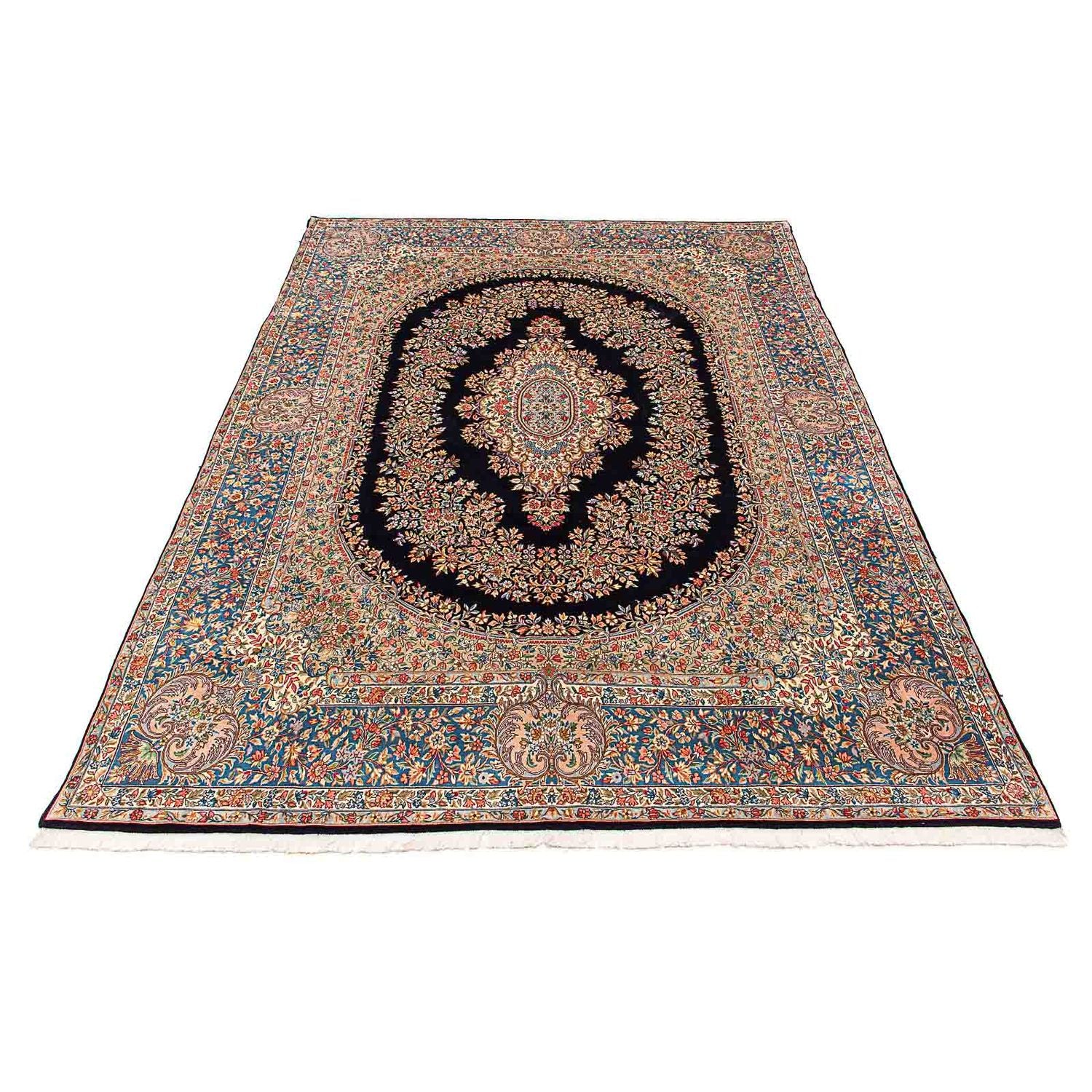 Alfombra persa - Real - 400 x 294 cm - azul oscuro