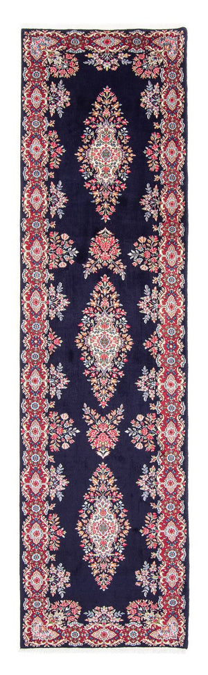 Alfombra de pasillo Alfombra persa - Real - 370 x 98 cm - azul oscuro